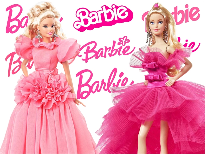 Barbie - Maillot De Bain Imprimé - Rose Fluo - 40